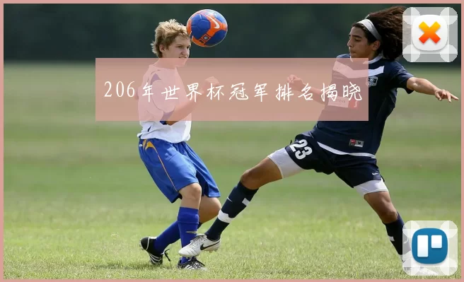 206年世界杯冠军排名揭晓