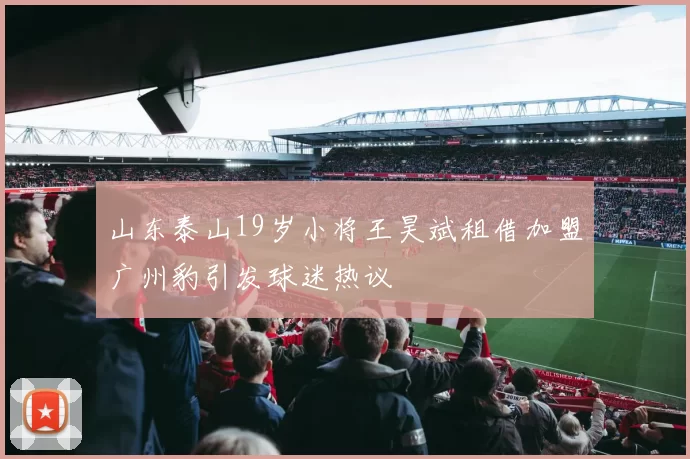 山东泰山19岁小将王昊斌租借加盟广州豹引发球迷热议